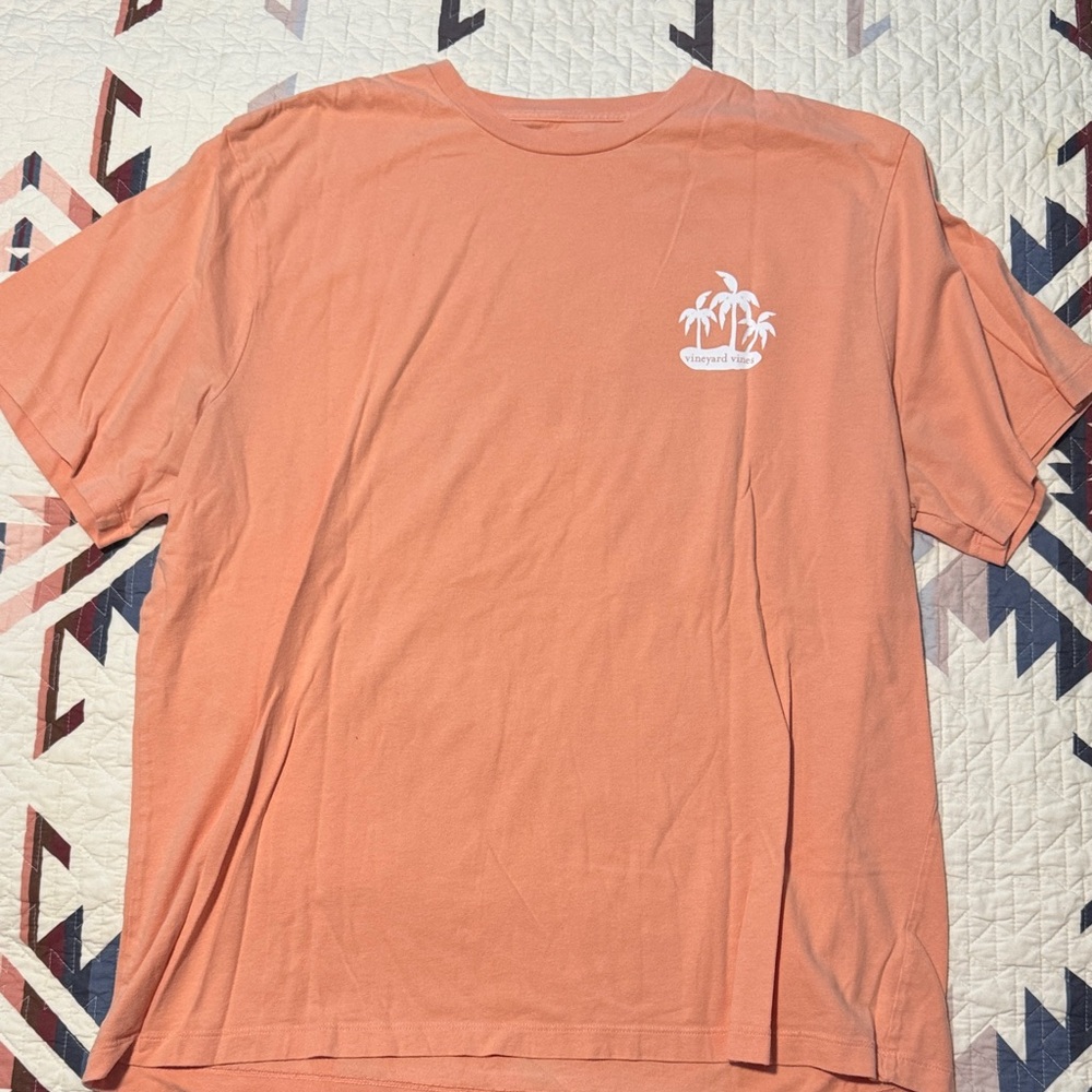Vineyard Vines Coral Short-Sleeve Palm Graphic Tee